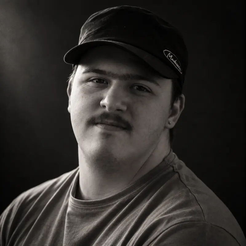 Classic Black and White Portrait Profile Picture