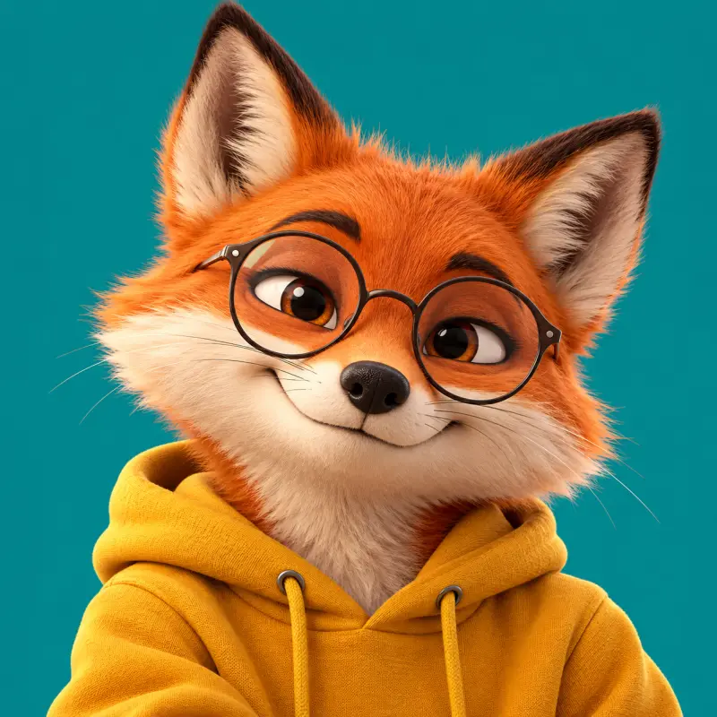 Cute Animal Avatar in a Hoodie