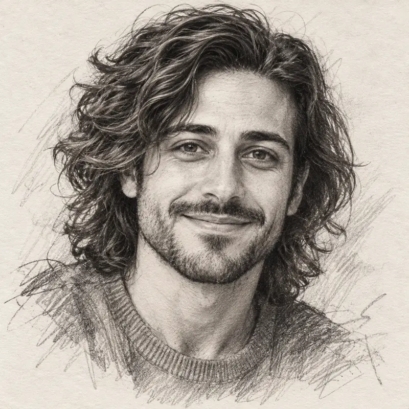 Realistic Pencil Sketch Portrait from a Photo
