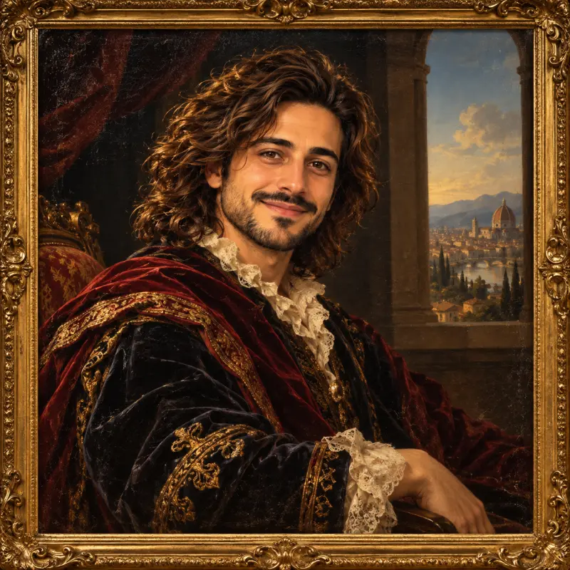 Renaissance Oil Painting Portrait of You
